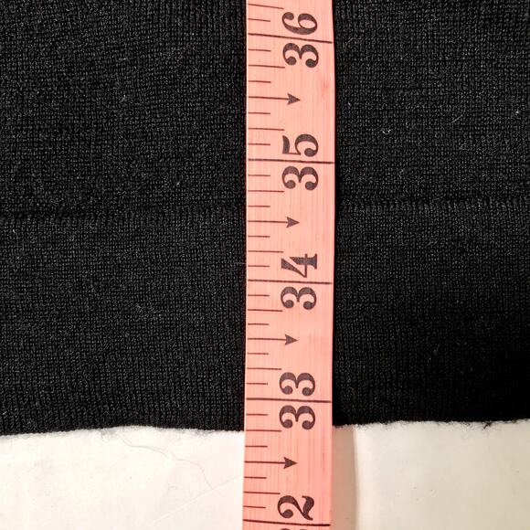 GOOD MAN V-Notch Merino Wool Sweater Men XXL Black Luxury Minimalistic Business - Picture 9 of 11